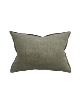 Arcadia Cushion | Moss | 100% Linen | The Pot Project