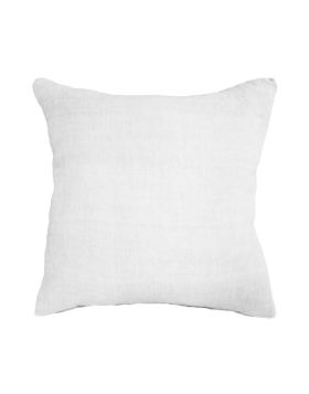 Indira Cushion | White | 100% Linen | The Pot Project
