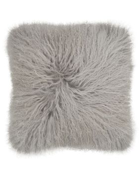 Mongolian Sheepskin Cushion | Grey | The Pot Project