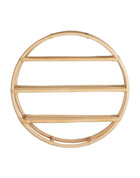 Round Hanging Shelf | Luna | Natural | The Pot Project