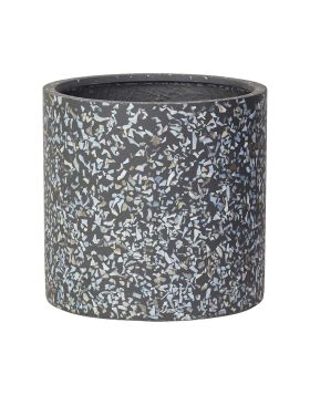 Cylinder Pot | Black | Terrazzo | The Pot Project