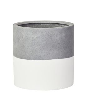 Cylinder Pot | Bottom Dip | White | The Pot Project