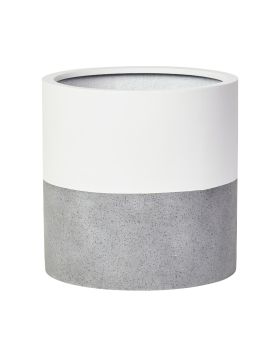 Cylinder Pot | White | Top Dip | The Pot Project