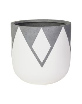 Classic Pot | Lotus Design | White | The Pot Project